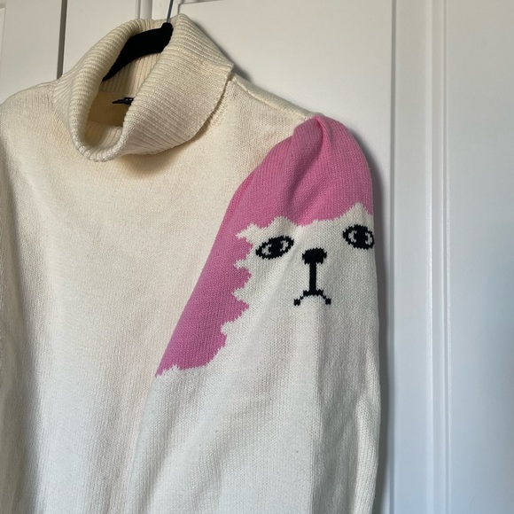 Lazy Oaf Poodle Puff Sleeve Knitted Jumper - Picture 5 of 8